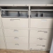 Staples Beige 5 Drawer Lateral File Cabinet, Locking